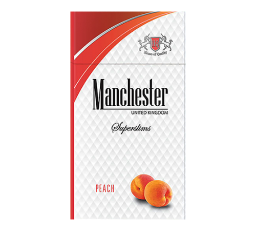 Сигареты Manchester  SuperSlims Персик оптом
